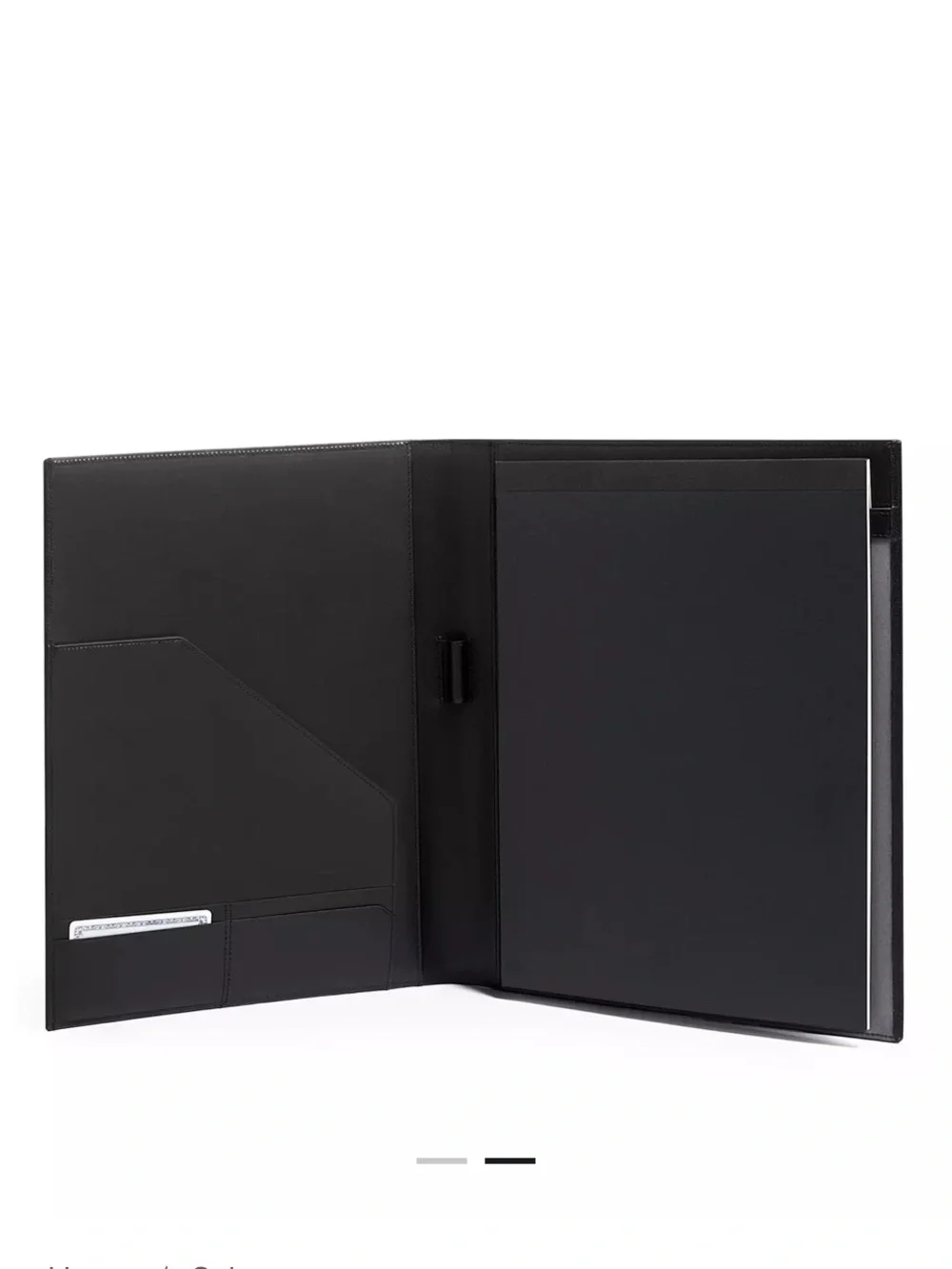 Tumi Black Leather Nassau Letter Pad